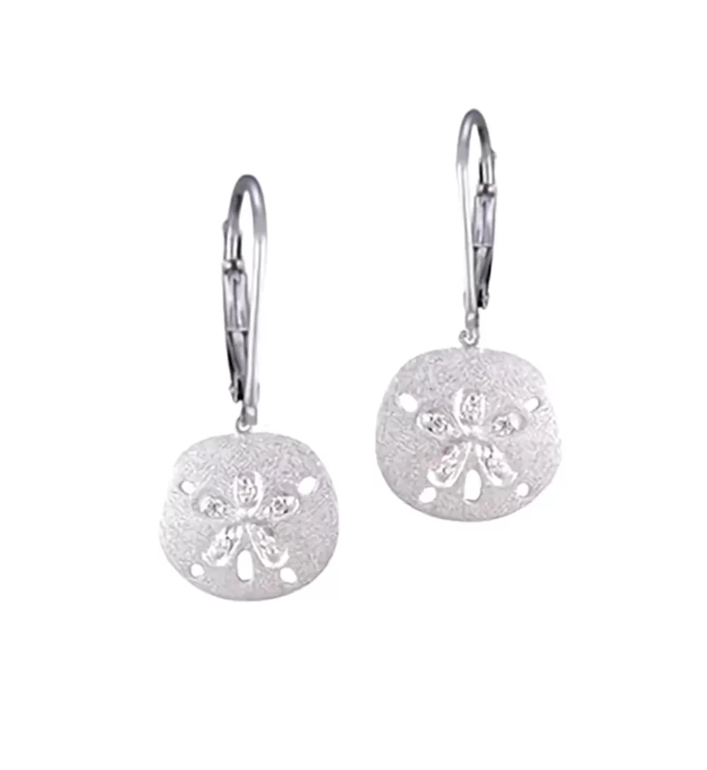 Earrings | Denny Wong 10Mm 14K Sand Dollar Earring With 10 Diamonds