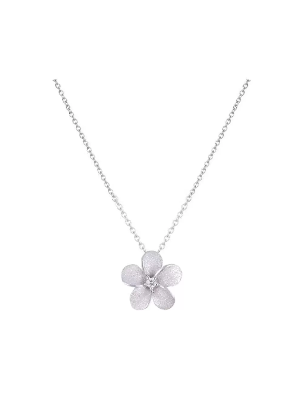 Pendants & Necklaces | Denny Wong 11Mm 14K Plumeria Slide With 0.02 Carats Diamond