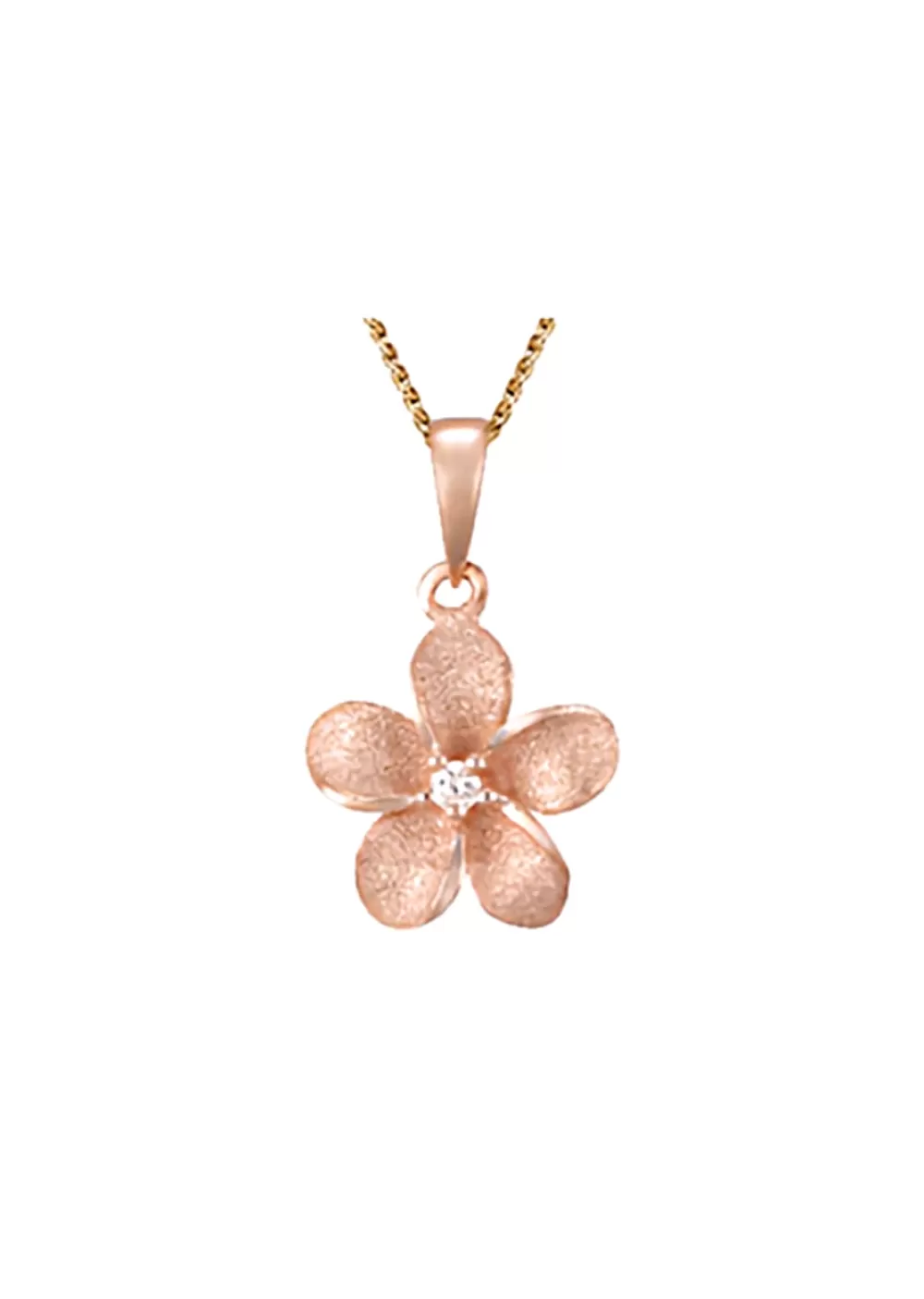 Pendants & Necklaces | Denny Wong 14K 11Mm Plumeria Diamond Pendant