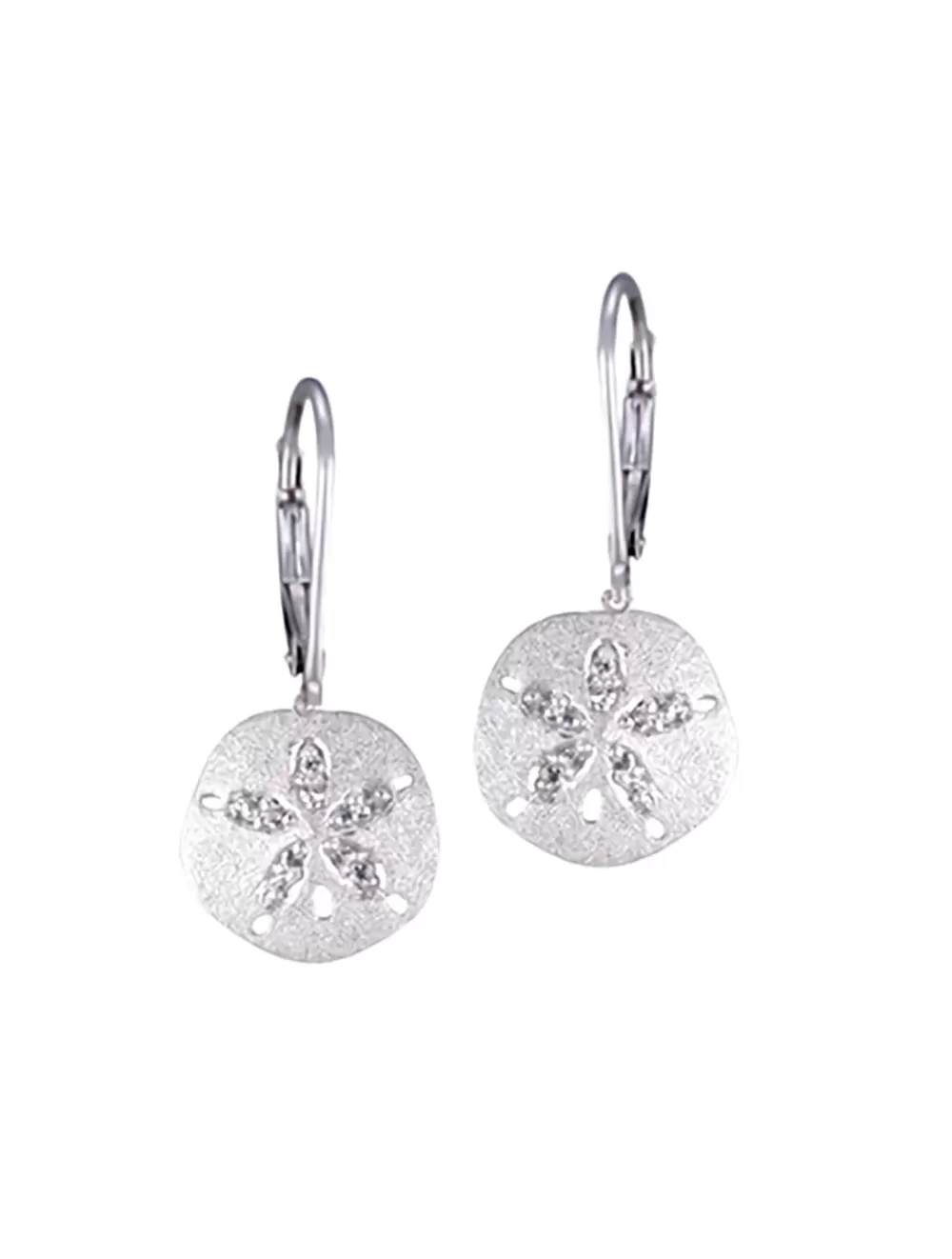 Earrings | Denny Wong 14K 12Mm Sand Dollar Earring With Diamonds