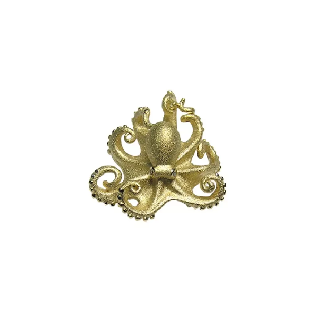 Pendants & Necklaces | Denny Wong 14K 21Mm Octopus Pendant With 2 Diamonds