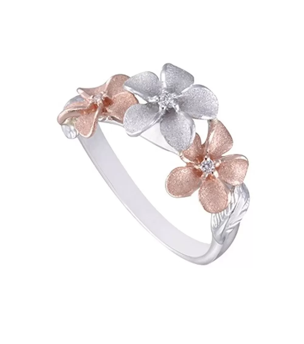 Rings | Denny Wong 14K 2/Tone Diamond Plumeria Ring