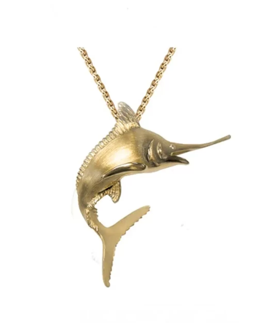 Pendants & Necklaces | Denny Wong 14K 40Mm Blue Marlin Pendant With 2 Diamonds