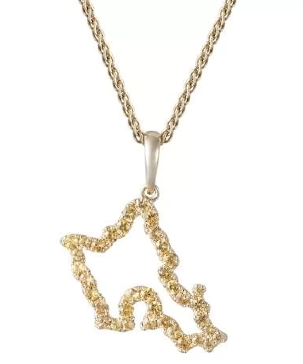 Pendants & Necklaces | Denny Wong 14K "Oahu" Pendant With 37 Yellow Sapphires