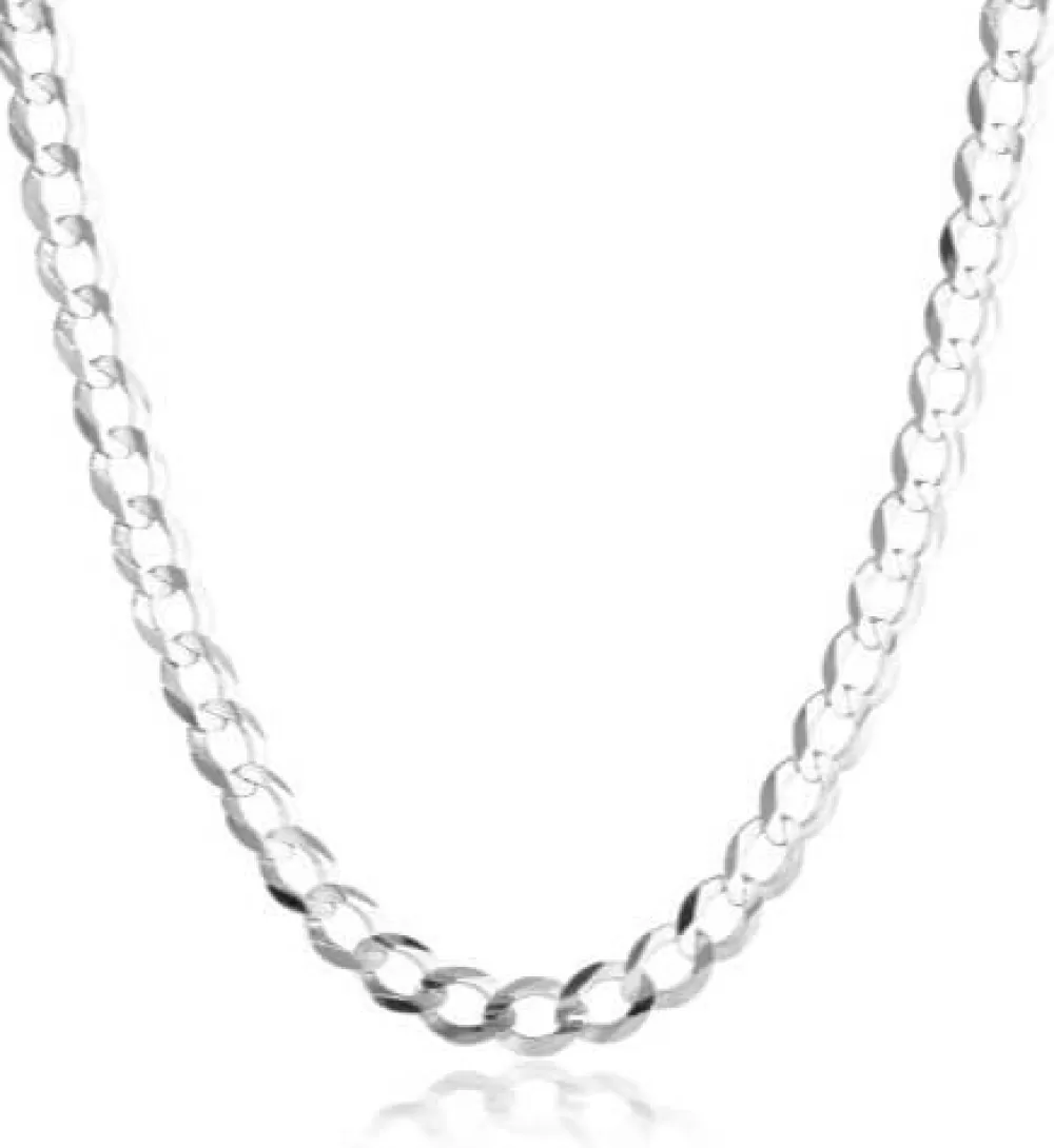 Pendants & Necklaces | Kate Alexandra 14K White Gold Curb Chain