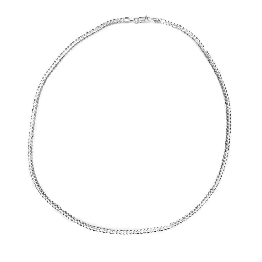 Pendants & Necklaces | Kate Alexandra 14K White Gold Curb Chain