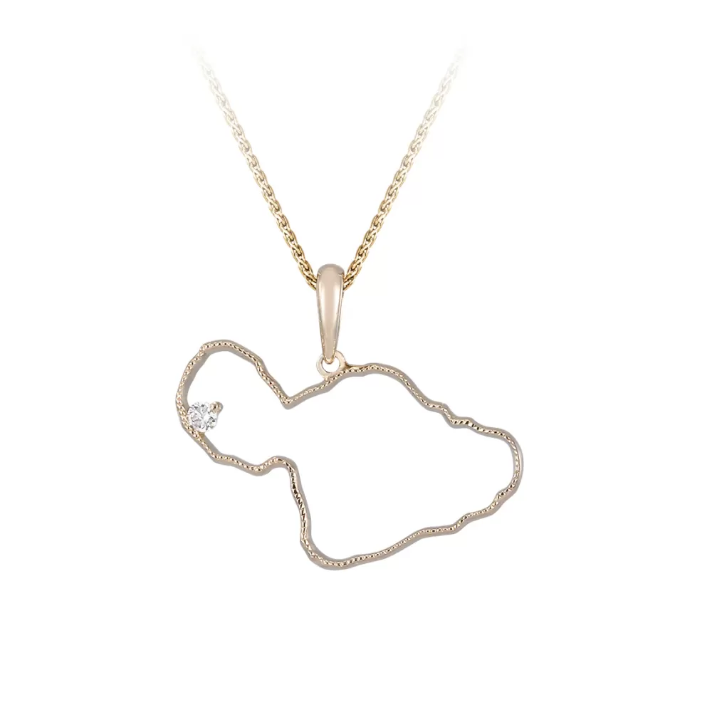 Pendants & Necklaces | Denny Wong 14Ky "Maui" Pendant With 0.03 Carat Diamond (For Lahaina)