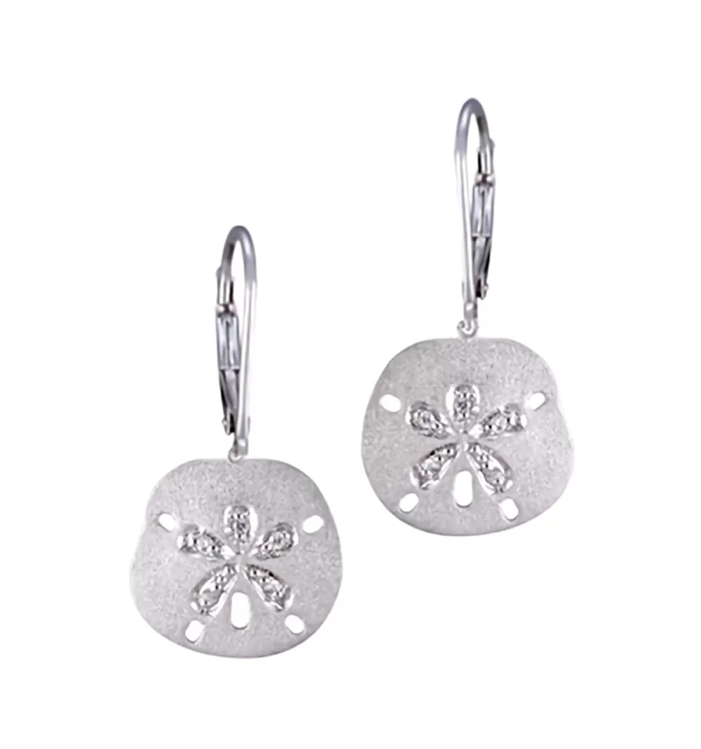 Earrings | Denny Wong 15Mm 14K Sand Dollar Earring With 10 Diamonds