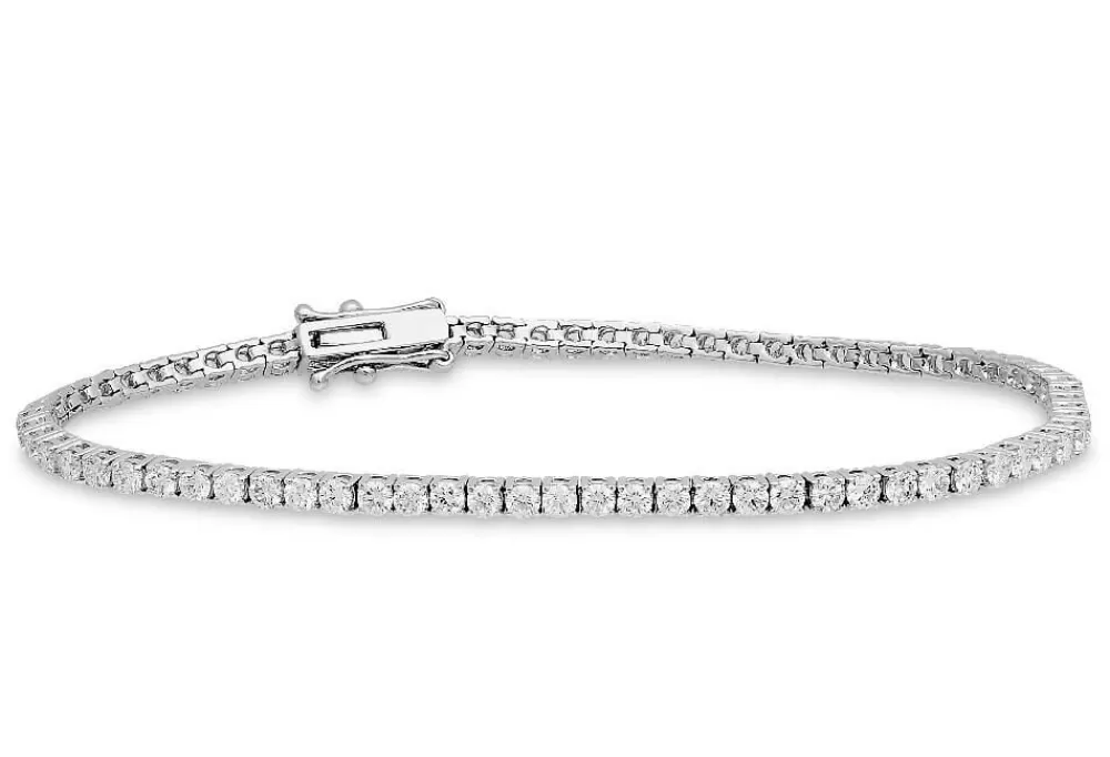 Bangles & Bracelets | Kate Alexandra 18K Gold And Diamond Tennis Bracelet