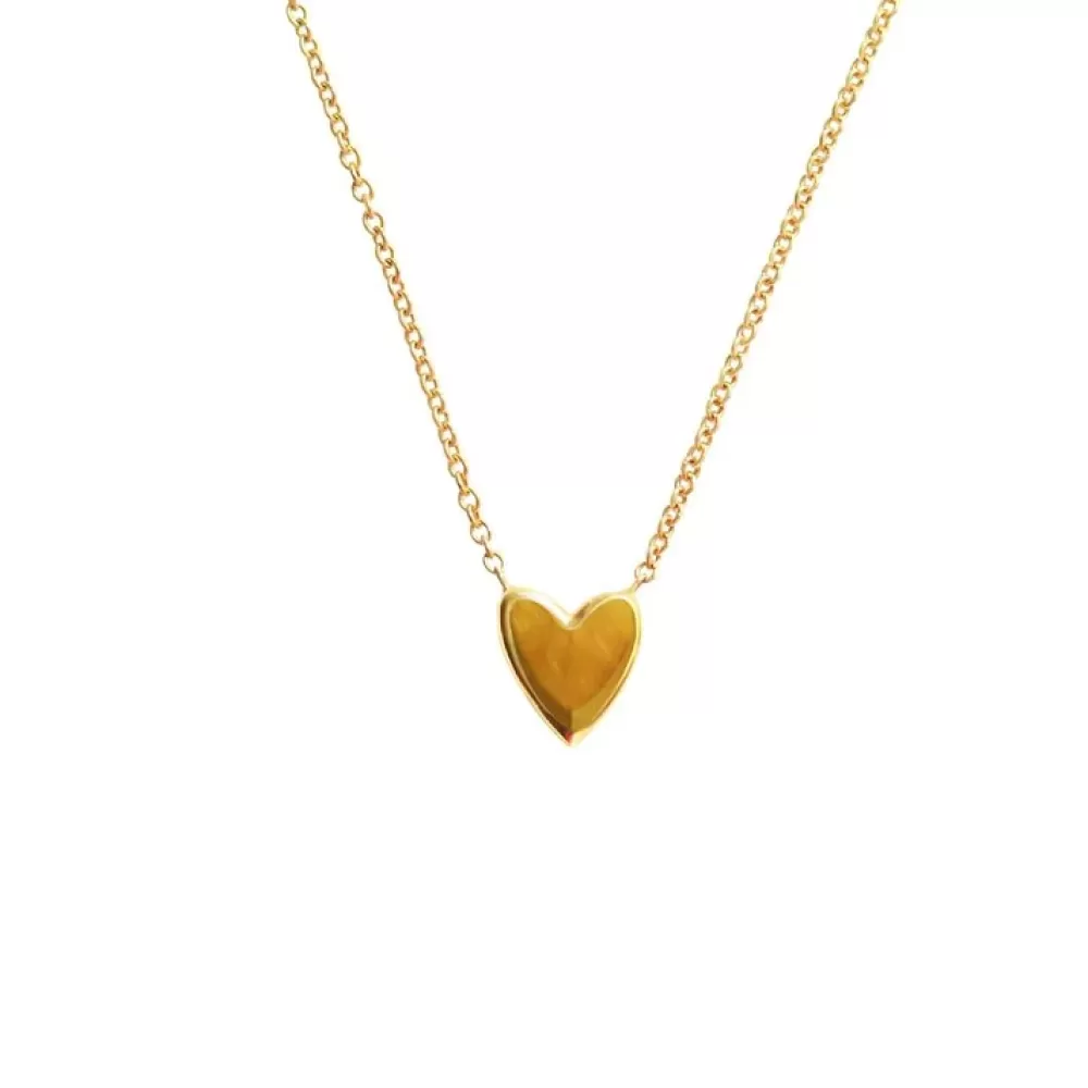 Pendants & Necklaces | Kate Alexandra 18K Gold Heart Necklace