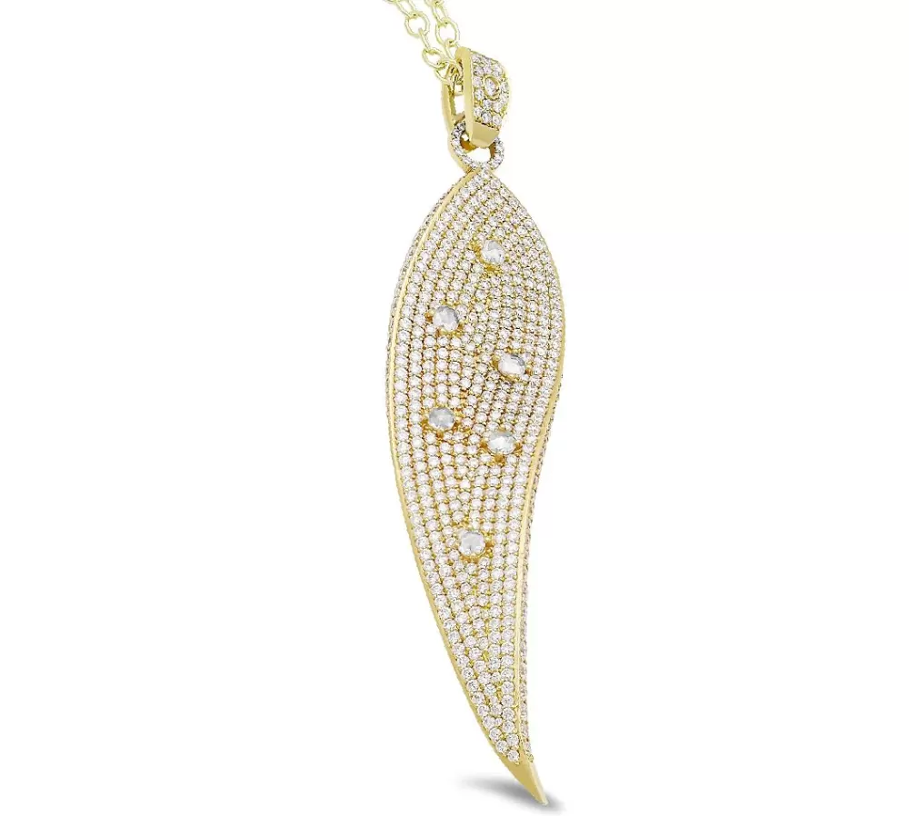 Pendants & Necklaces | Michael John 18K Yellow Gold Pendant With 5.62 Ct Diamonds And 0.53 Ct Diamonds