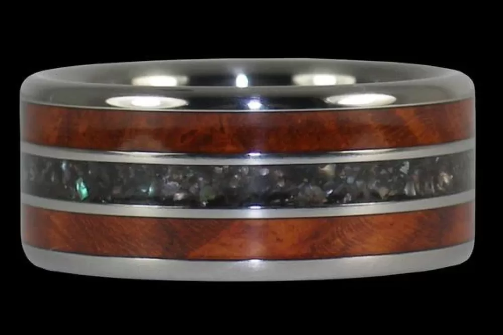 Rings | Hawaiian Titanium Rings Big Kahuna Black Pearl Titanium Ring