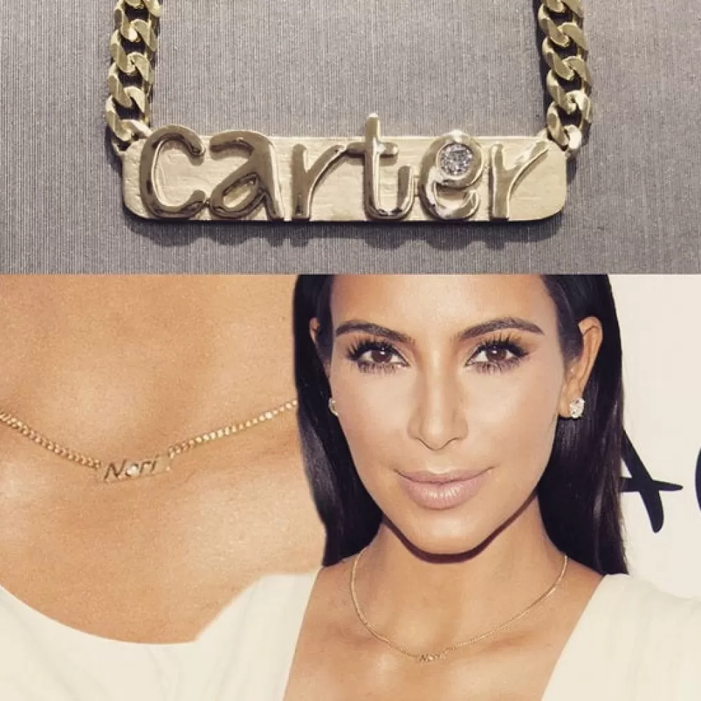 Pendants & Necklaces | Kate Alexandra Custom Nameplate Gold Necklace