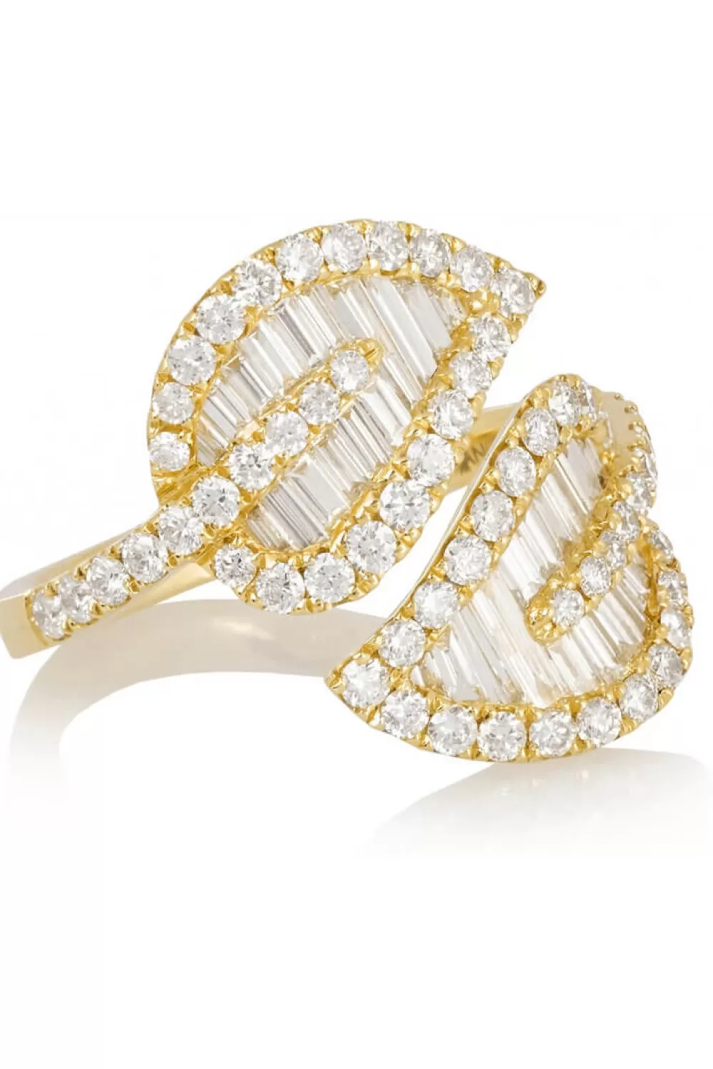 Rings | Kate Alexandra Diamond Baguette Leaf Ring