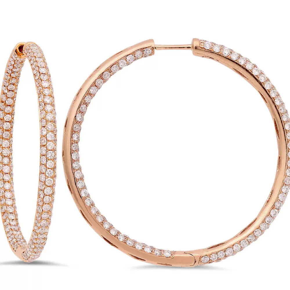 Earrings | Kate Alexandra Diamond Hoop Earrings