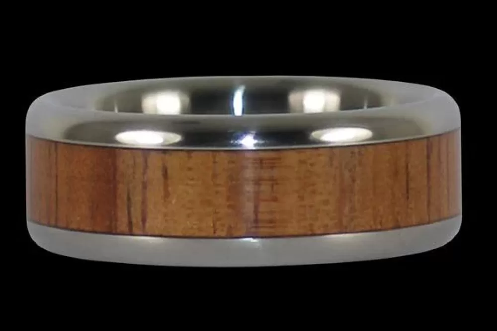 Rings | Hawaiian Titanium Rings Hawaiian Fire Koa Titanium Ring Band