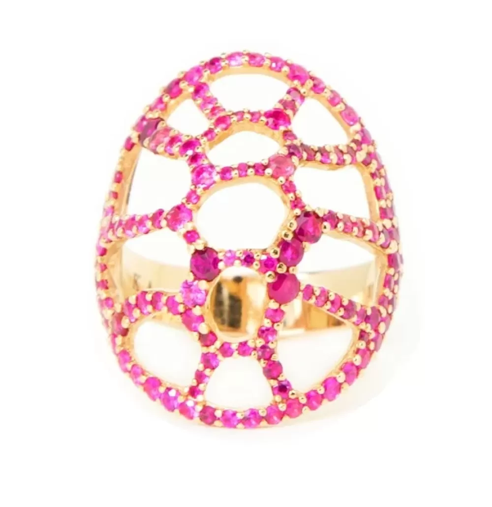 Rings | Kate Alexandra La Tortuga Cocktail Ring Pink