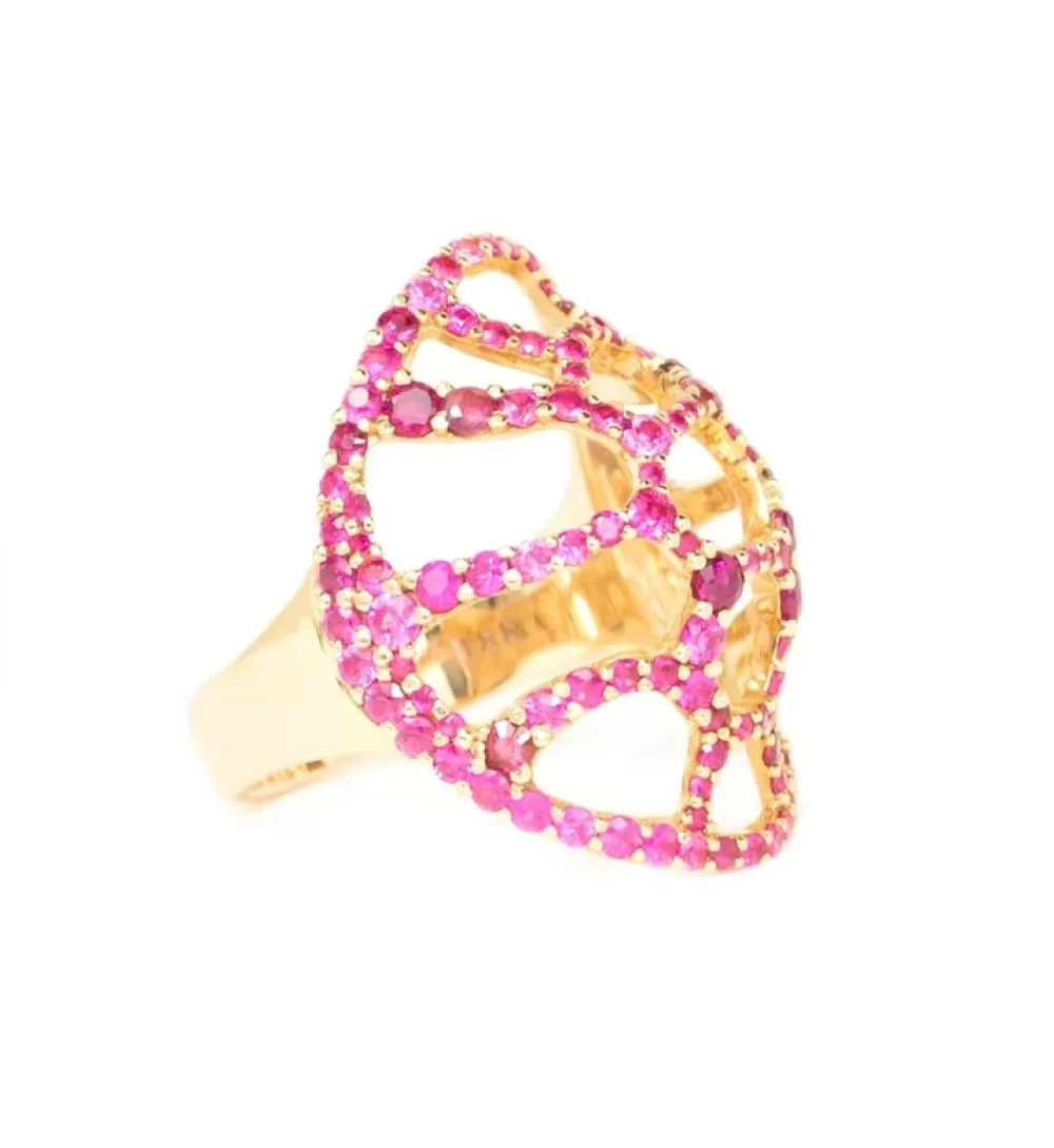 Rings | Kate Alexandra La Tortuga Cocktail Ring Pink