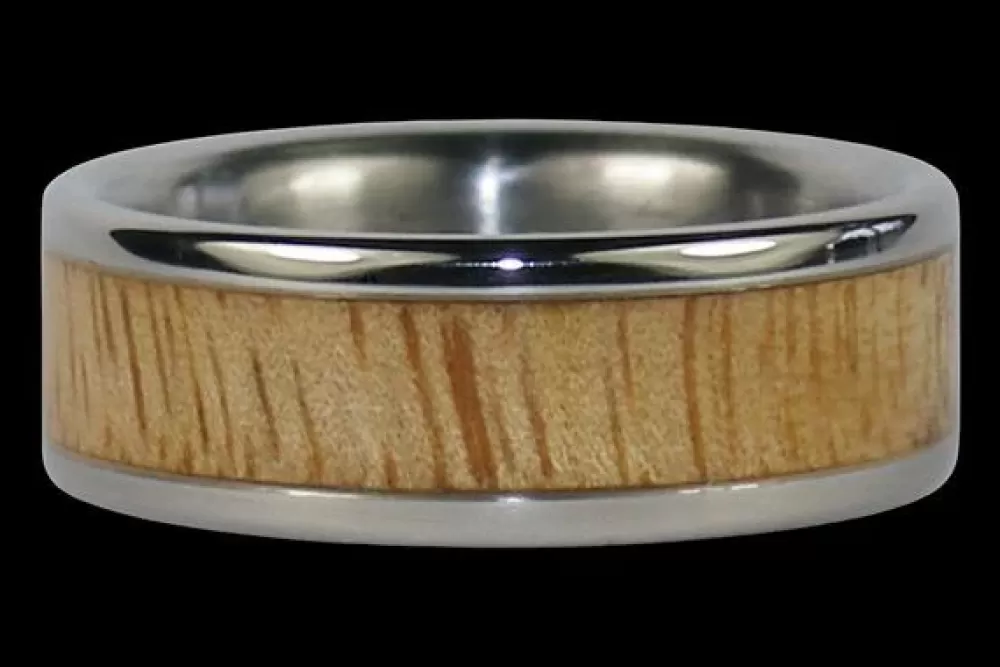 Rings | Hawaiian Titanium Rings Mango Wood Titanium Ring Band