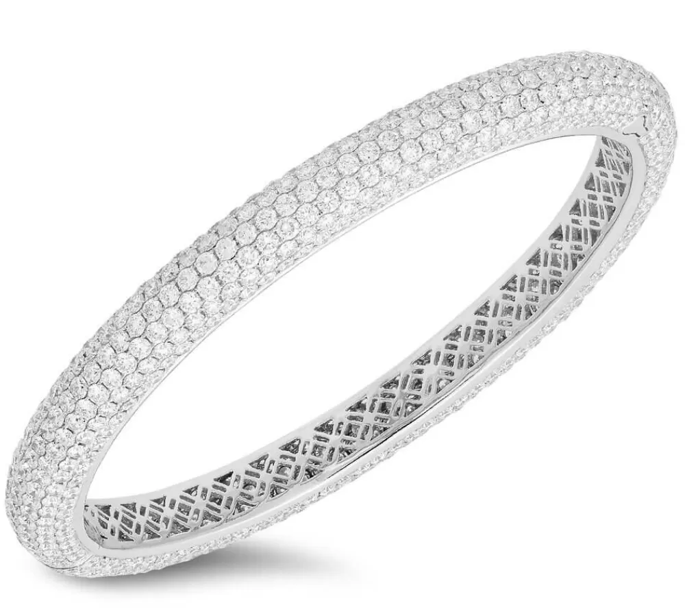 Bangles & Bracelets | Kate Alexandra Pave Diamond Bangle