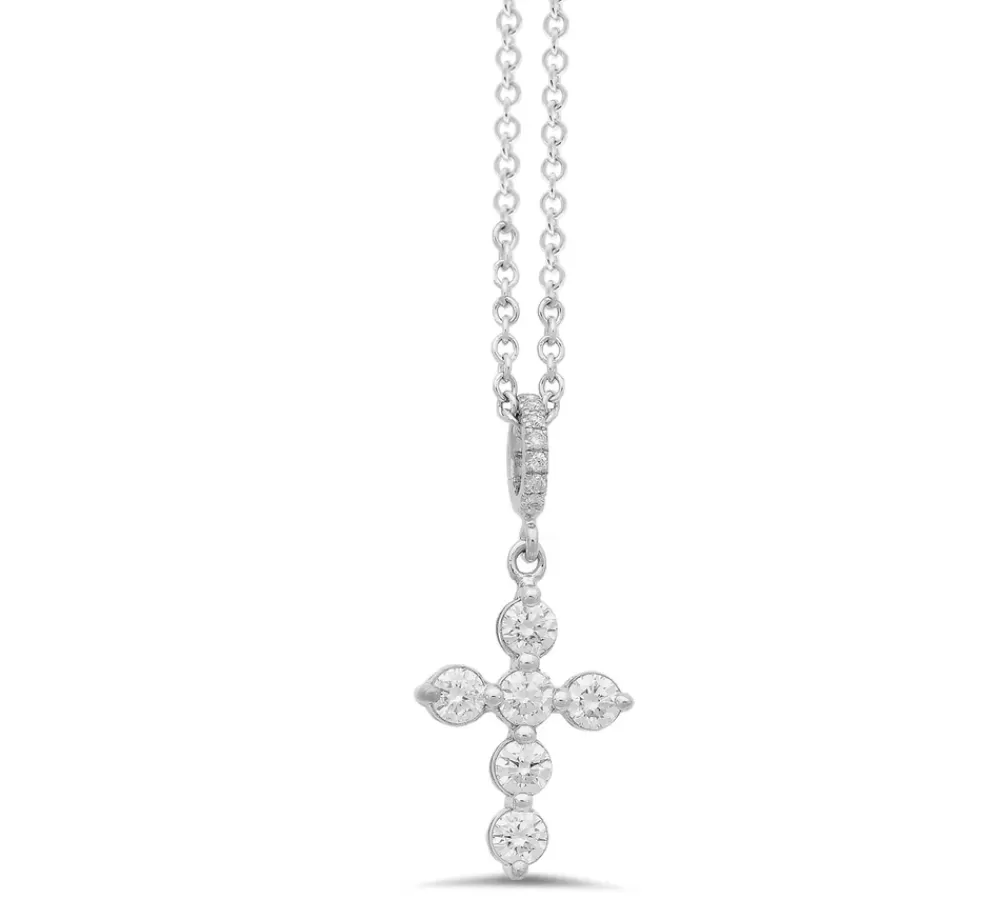 Pendants & Necklaces | Kate Alexandra Signature Diamond Cross Mini