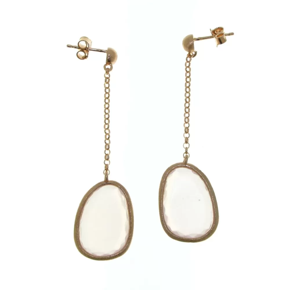 Earrings | Elliott Chandler Sterling Silver Rose-Colored Murano Glass Drop Earrings