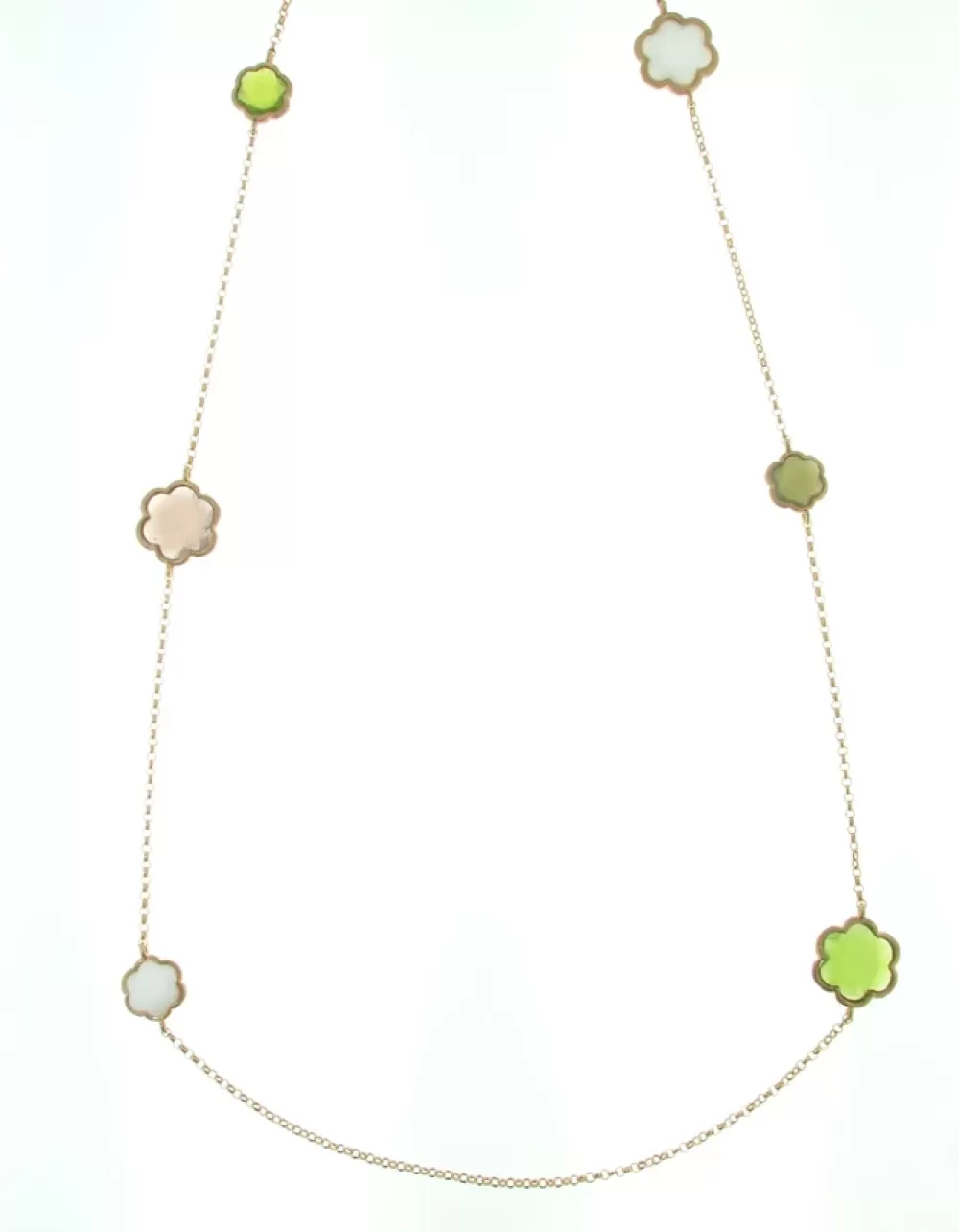 Pendants & Necklaces | Elliott Chandler Sterling Silver Rose-Toned Multi-Colored Murano Glass Necklace
