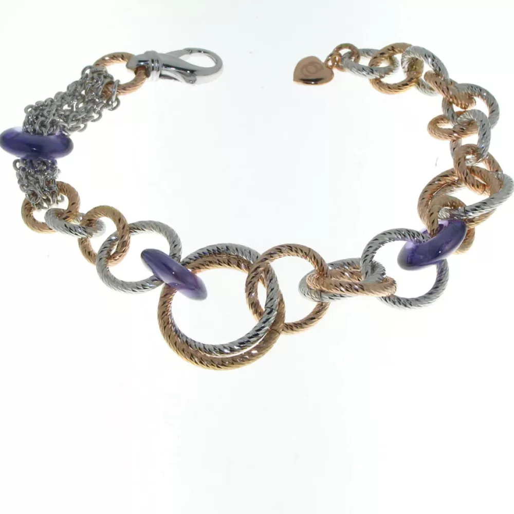 Bangles & Bracelets | Elliott Chandler White Rose Cubic Zirconia Amethyst Bracelet